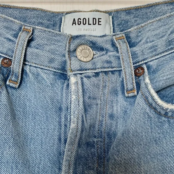 AGOLDE Women's Light Blue '90s Jeans - Picture 4 of 10